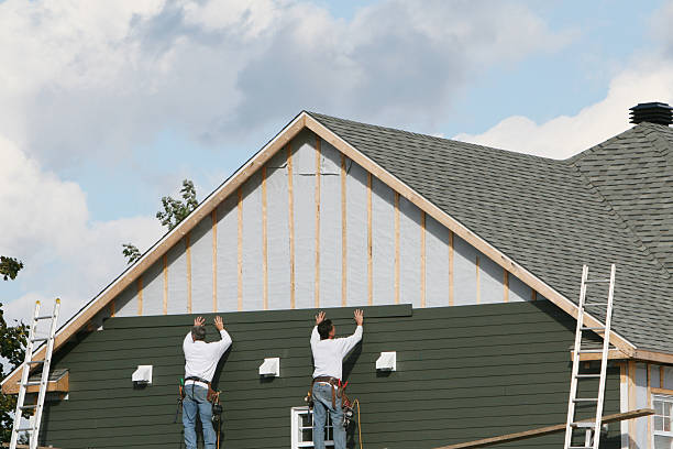 Professional Emergency Siding Repair technician working in Climax, NC